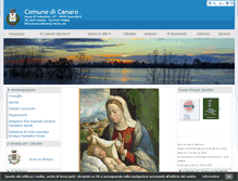 Tablet Screenshot of comune.canaro.ro.it